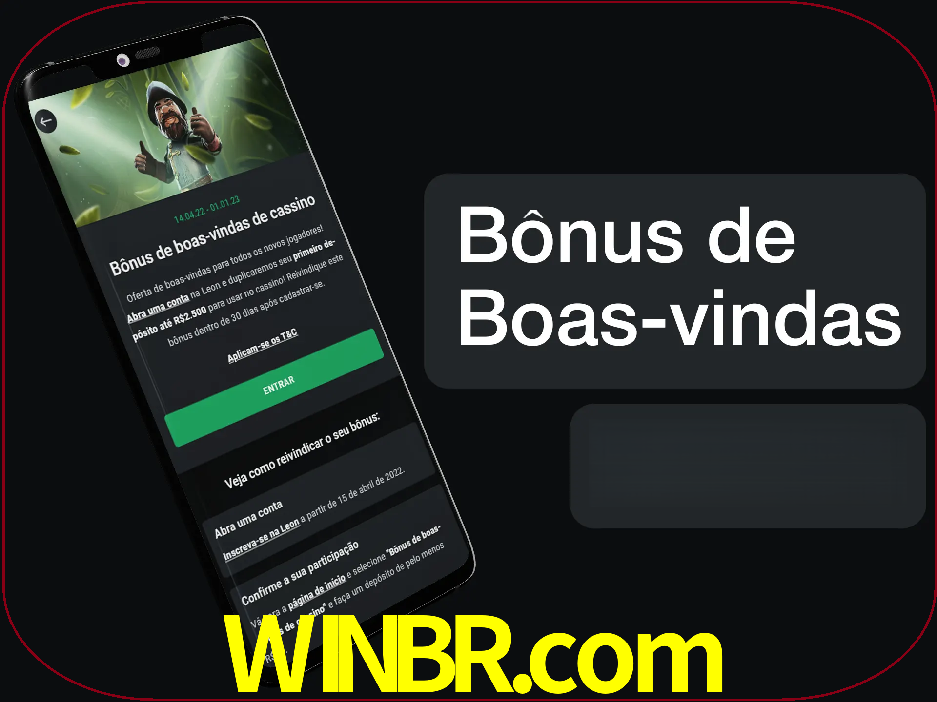 Não se esqueça de usar o bônus de boas-vindas.